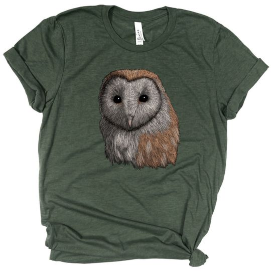 Discover Barn Owl T-Shirt - Adorable Bird Design