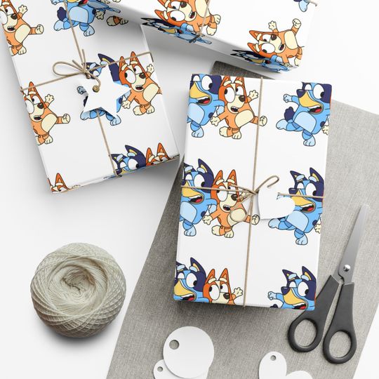 Discover BlueyDad Family Birthday Wrapping Paper