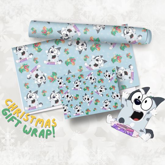 Discover BlueyDad Family Birthday Wrapping Paper