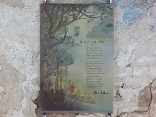 Discover 1975 Pauline Baynes Bilbo's Last Song Poster