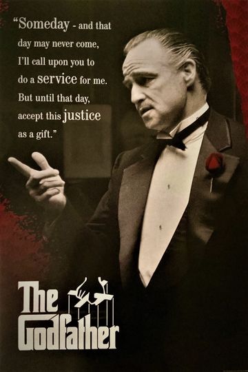 Discover The Godfather With Quote Reproduction Poster