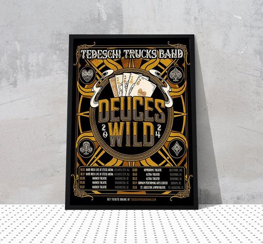 Discover Tedeschi Trucks Band Announce Deuces Wild Tour 2024 Poster