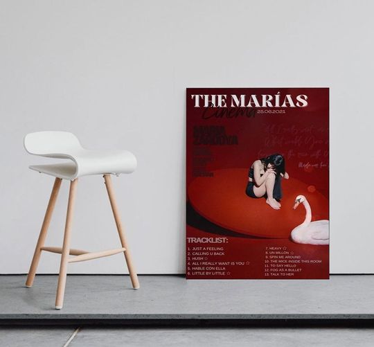 Discover The Marias Cinema Tracklist Poster, Home Decor