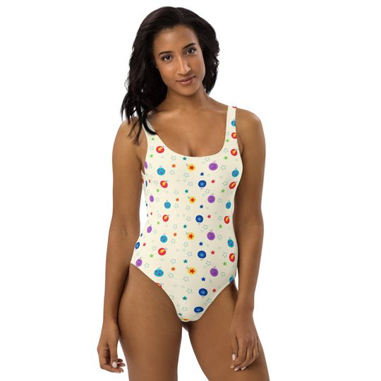 Discover Christmas Bulb Animated Women's One-Piece Swimsuit