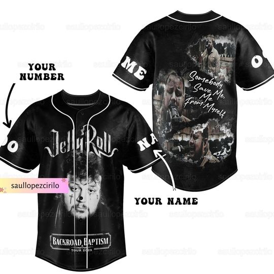 Discover Custom Jelly Roll Baseball Jersey