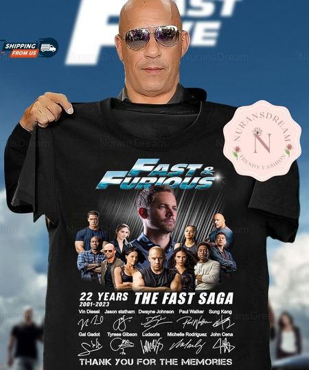 Discover Fast And Furious Paul Walker Shirt, 22 Years Of The Fast And Furious Shirt
