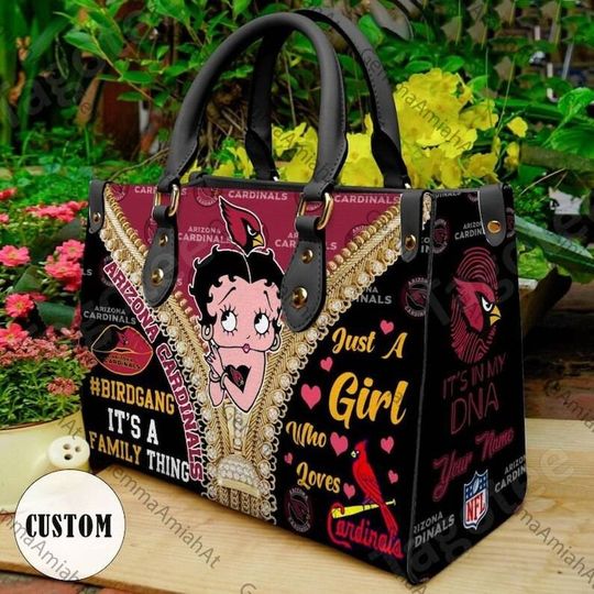 Discover Arizonna Cardinals Betty Boop Leather Women Bag