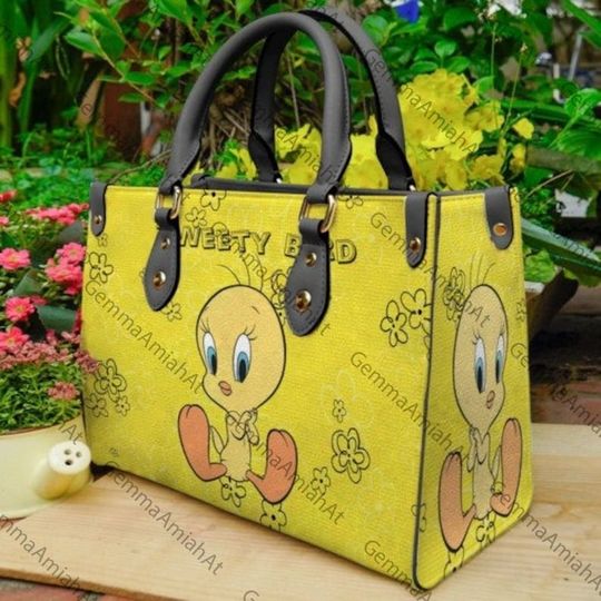 Discover Tweety Bird Leather Women Bag, Tweety Bird Handbag
