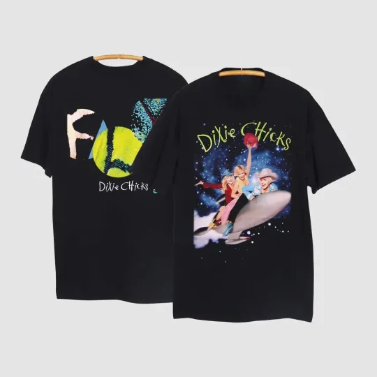 Discover Chicks Dixie T-Shirt Size Tour Vintage Black Band Unisex World Gift Concer Music