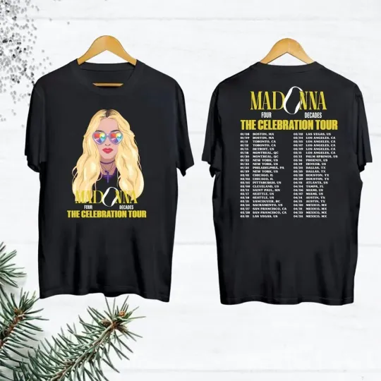 Discover 2024 Madonna The Celebration Tour Graphic T Shirt