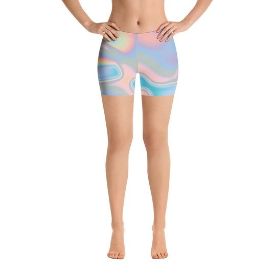 Discover Holographic Iridescence Ombre Women's Shorts
