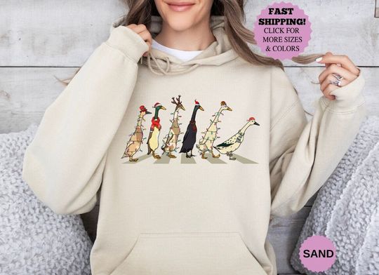 Discover Funny Animals Christmas Duckling Hoodie