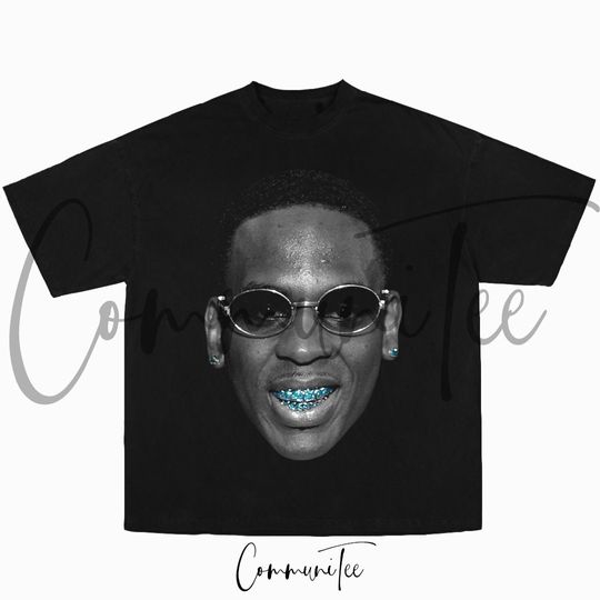 Discover Young Dolph Flippa Rap Tee Big Face Head Vintage