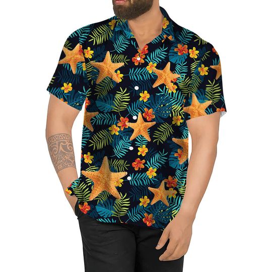 Discover Starfish Hawaiian Shirt for Men, Women, Starfish Shirt Summer Casual Button Down