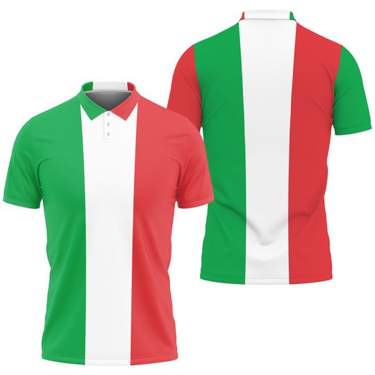 Discover Italian Flag Golf Polo Shirt, Italian Flag Polo Shirt
