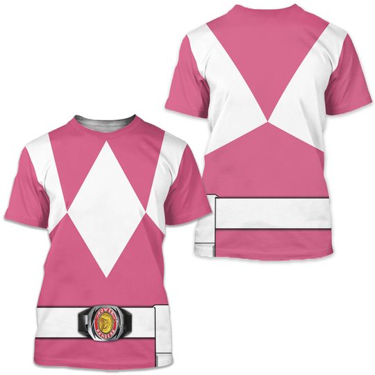 Discover MIGHTY MORPHIN Power Ranger Pink 3D Shirt