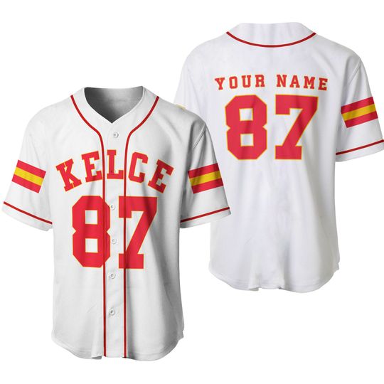 Discover Personalize Travis Kelce Baseball Jersey