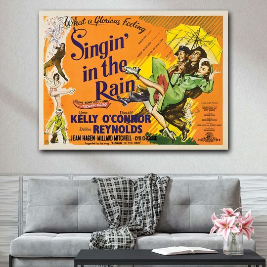 Discover Singin' In The Rain (1952) Movie Premium Matte Vertical Poster