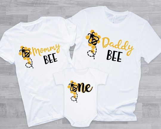 Discover 1st Bee-day Family Matching Shirts