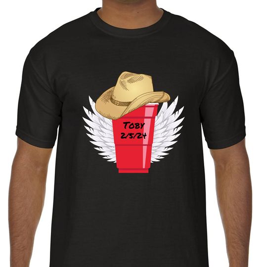 Discover Toby Keith In Memory, Red Solo Cup Wings,  T-Shirt, 90's Country Fans
