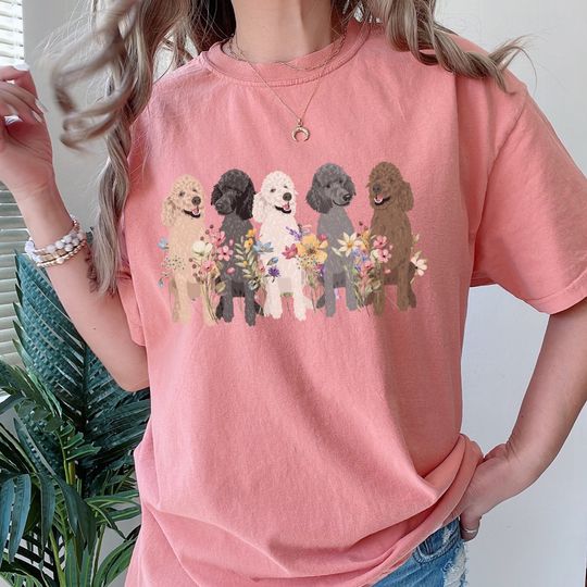 Discover Wildflower Poodle Shirt - Cottagecore Nature - Inspired Poodle T-Shirt