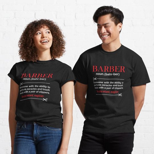 Discover Haircutter Beard Hairdresser Barber Gift Classic T-Shirt