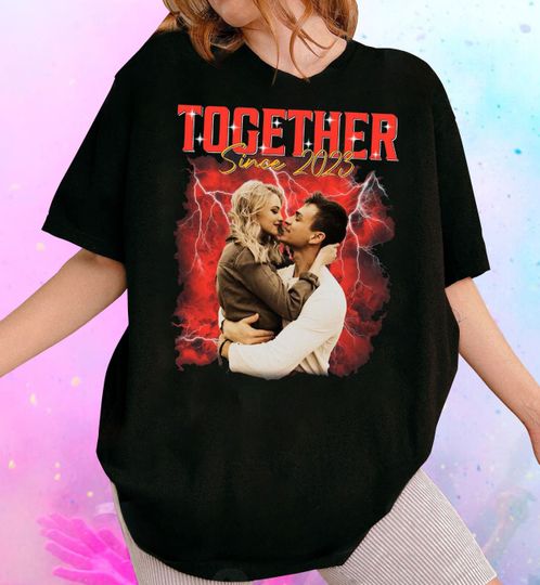 Discover Custom Together Photo Shirt,Custom Shirt For Couple Tee