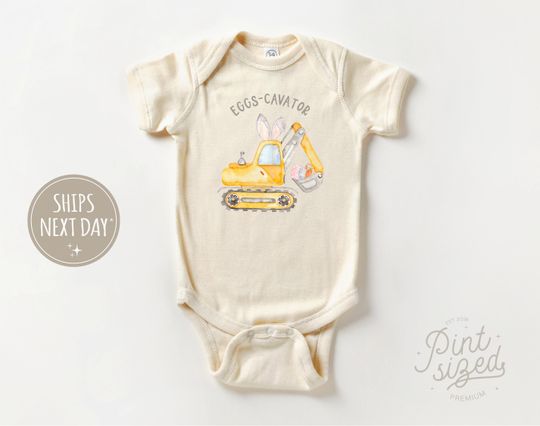 Discover Easter Baby Onesie- Eggs Cavator Funny Easter Baby Onesie - Eggs Cavator Onesie