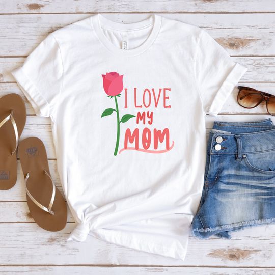 Discover I Love My Mom T-shirts, Mothers Day Gifts, Mom Love Shirts