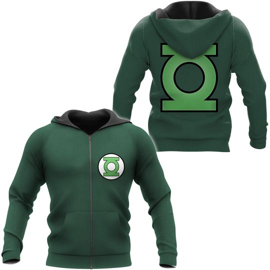 Discover Green Lantern Hoodie 3D Zip Hoodie