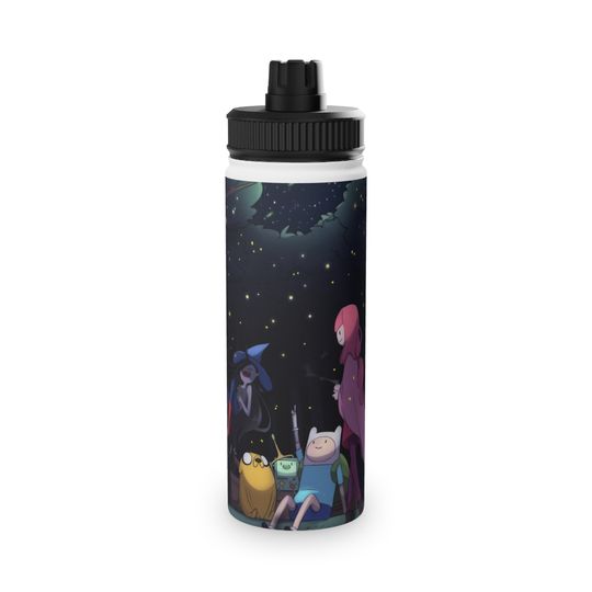 Discover Adventure Time Stainless Steel Water Bottles Sports Lid