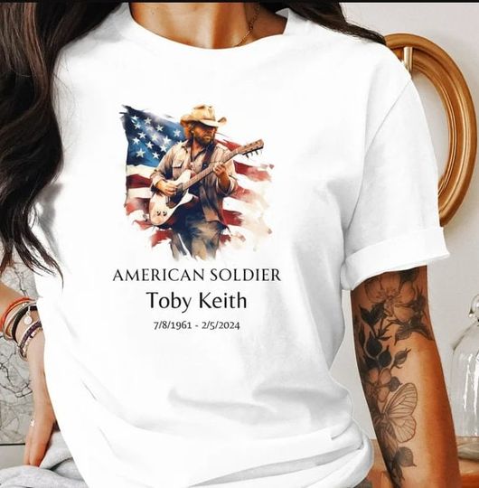 Discover Toby Keith Tribute Unisex Shirt - "American Soldier" Memorial Tee