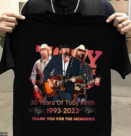 Discover 30 Years Of Toby Keith 1993 – 2023 Thank You T-Shirt