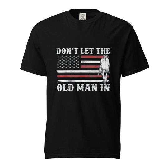 Discover Gift for Him: Don't let the old man in American flag t-shirt