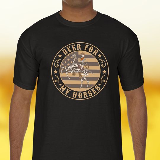 Discover Toby Keith T-Shirt, Beer For My Horses, Cowboy Skeleton, American Flag Shirt