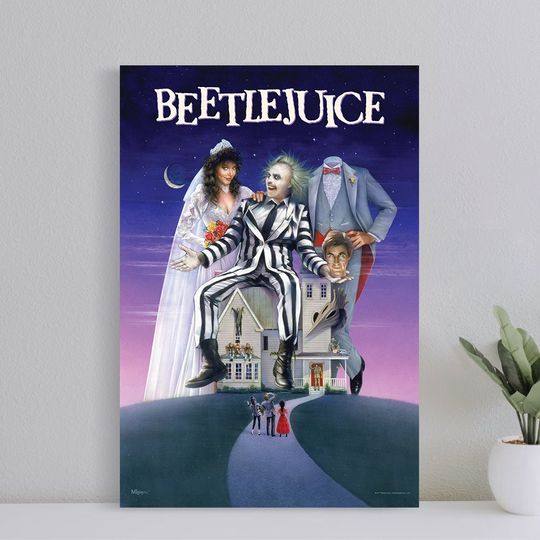 Discover Beetlejuice Movie Poster, Wall Art Film Print, Art Poster for Gift, Halloween Decor Poster