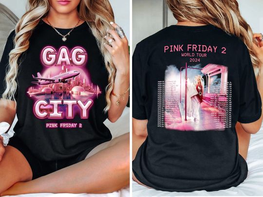 Discover Nicki Minaj Shirt, Nicki Minaj Pink Friday 2 Tour Shirt, Gag City Shirt,