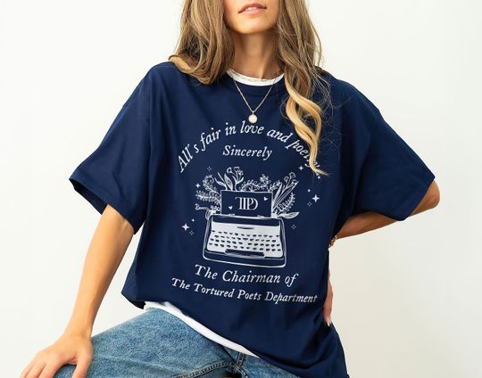 Discover Tortured Poets Department Shirt, All's Fair in Love and Poetry Shirt