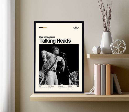 Discover Talking Heads Poster, Talking Heads Movie Poster, Minimalist Art, Vintage Poster