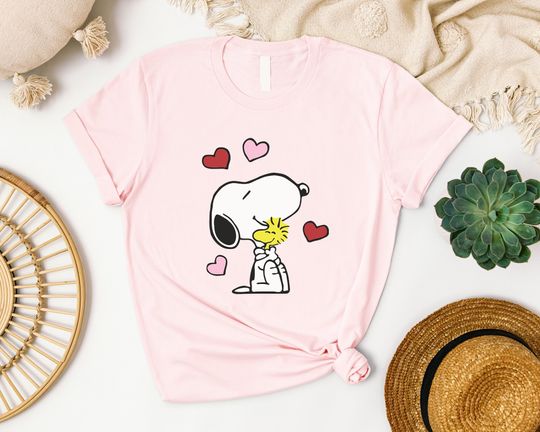 Discover Hugging Snoopy Valentine Shirt, Cute Valentine Shirt, Snoopy Valentine's Day Love Shirt