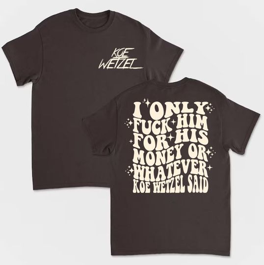 Discover Koe lyric 2side  Music Shirt, Wetzel tour 2023 shirt