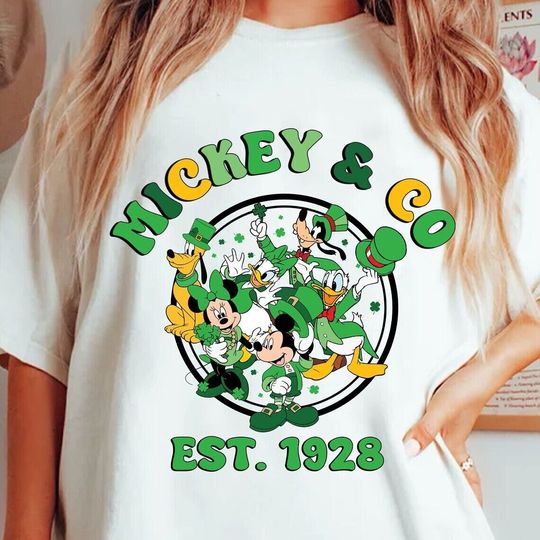 Discover Happy St Patrick's Day shirt, Mouse and Friend tee, Saint Patrick's Day Shirt