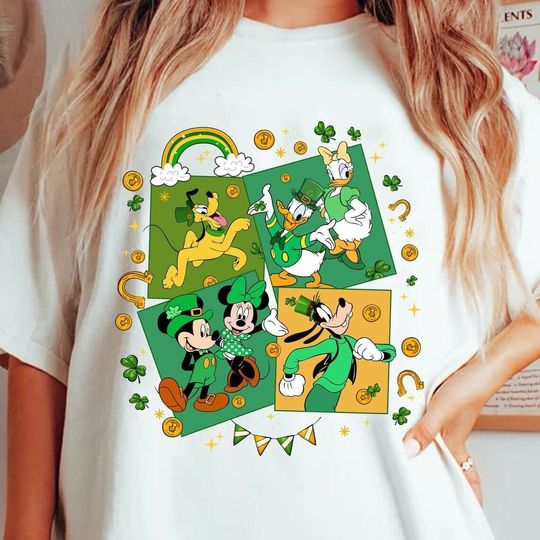 Discover Mouse Friend St Patricks Shirt,Saint Patrick’s Day T- SHirt, Lucky Shamrock tee