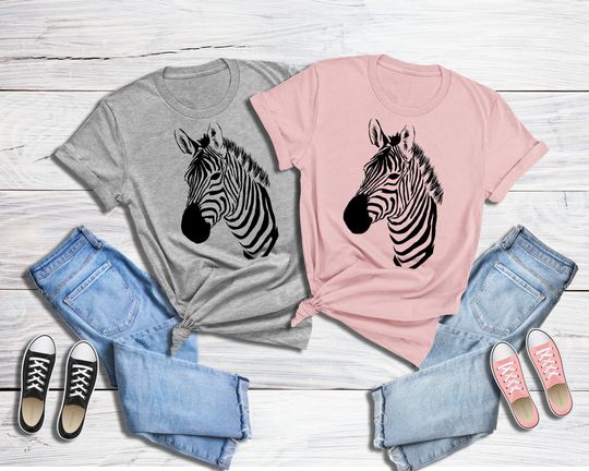 Discover Cute Zebra, Safari, Zebra Lovers Gift, Zebra Design T-Shirt