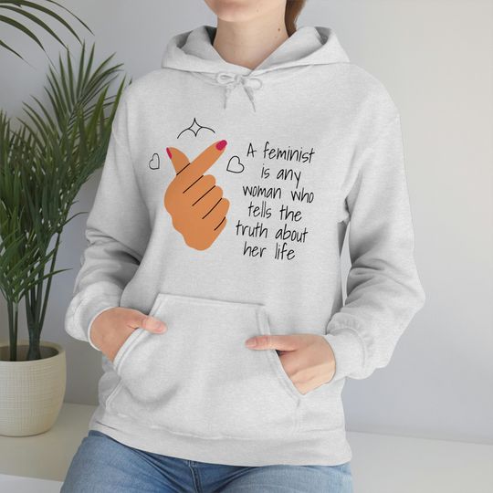 Discover Feminist Heart Hands International Women's Day 2024 Hoodie