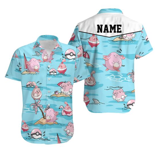 Discover Custom PKM Happiny Hawaiian Pattern Hawaii Shirt