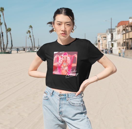 Discover Nicki Minaj Crop Top T Shirt Barbie Flowy Cropped Tees