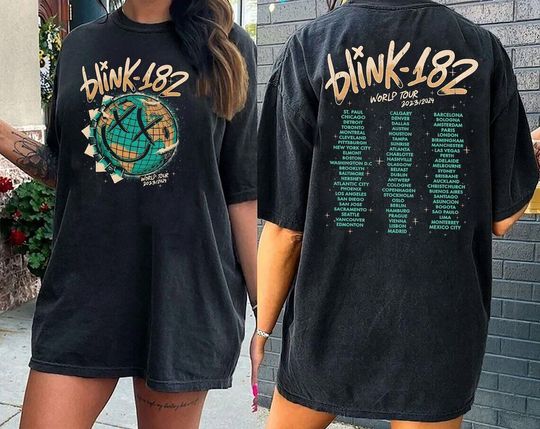 Discover B182 Shirt, B182 The World Tour, Rock n Roll Shirt, World Tour 2024
