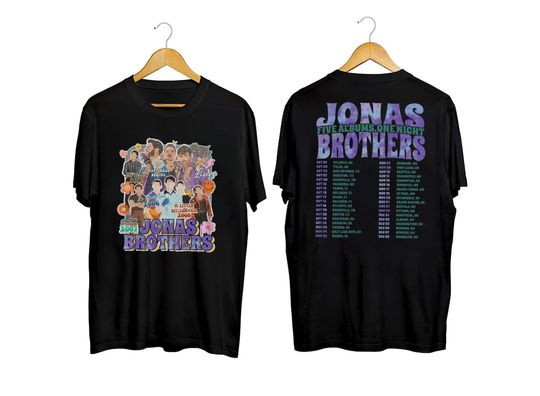 Discover Jonas Brothers Music Band PNG, World Music Tour T Shirt