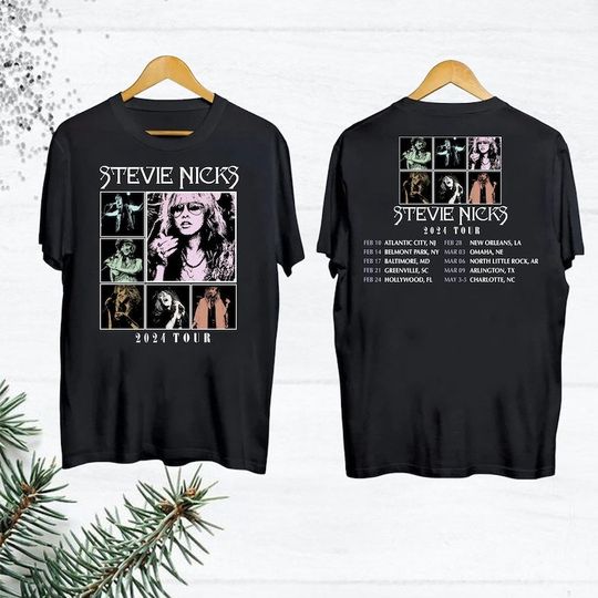 Discover 90s Vintage Stevie Nicks T-Shirt, 2024 Stevie Nicks Live In Concert T-Shirt